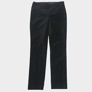 NWT Lauren Ralph Lauren Black Velvet pants with side zipper 4
